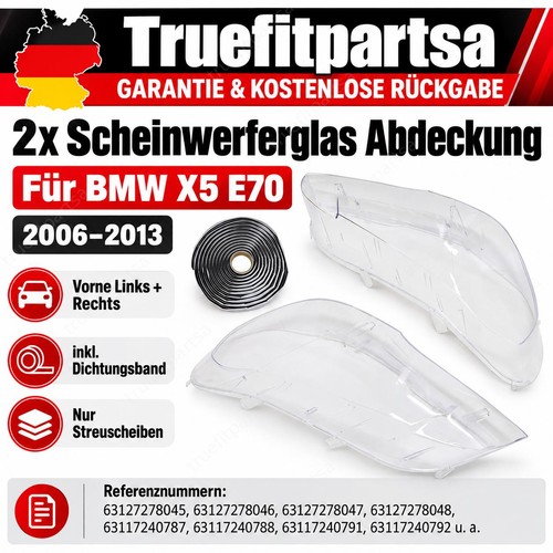Scheinwerfer glas xenon - 2x,